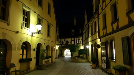 Fototapeta premium hospices de Beaune la nuit