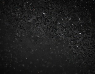 Inky black canvas scattered with diamond-like stars ,  celestial,  cosmic dust