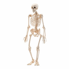 Full Body Anatomical Skeleton Model on Vibrant