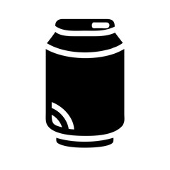 Soda silhouette on transparent background for web and graphic design