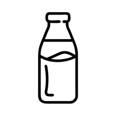 Yogurt bottle on transparent background for web and graphic design