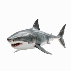 Majestic Great White Shark in Profile View