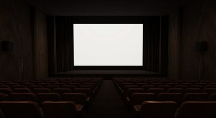 Obraz premium Empty Cinema Theater Screen.