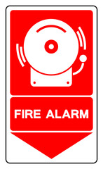 Fire Alarm Symbol Sign, Vector Illustration, Isolate On White Background Label.EPS10