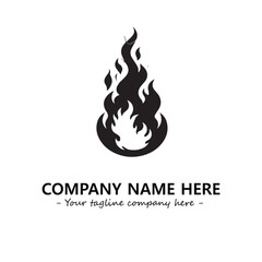 Fire Logo Company Design Illustration Vector Graphic Image