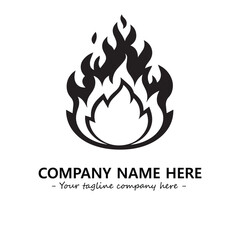 Fire Logo Company Design Illustration Vector Graphic Image