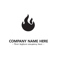 Fire Logo Company Design Illustration Vector Graphic Image