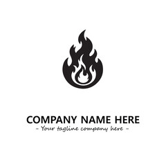Fire Logo Company Design Illustration Vector Graphic Image