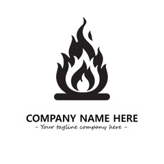 Fire Logo Company Design Illustration Vector Graphic Image