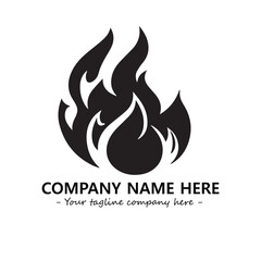 Fire Logo Company Design Illustration Vector Graphic Image