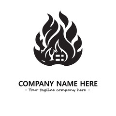 Fire Logo Company Design Illustration Vector Graphic Image