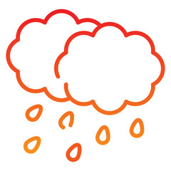 Rainy Gradient Icon