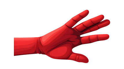 Professional Red Hand Vector Design for Anti-Bullying Campaigns & Red Hand Day Projects
