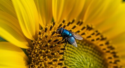 Fly on Sunflower