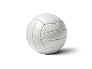 White Volleyball Ball Isolated on transparent and white background