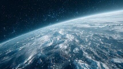 Fototapeta premium Stunning Earth From Space Planet Globe Atmosphere Celestial Space Exploration Orbit