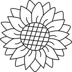 Sunflower illustration.