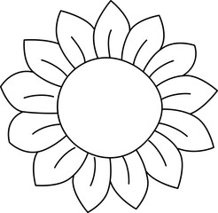 Sunflower illustration.