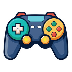 Gamepad instrument isolated on white background