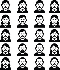 Ultimate Man & Woman Icon Set | Perfectly Aligned Unique Designs. 