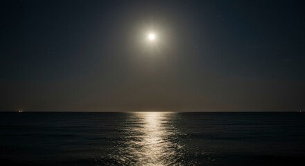 Moonlit ocean