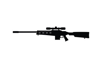 Sniper rifle gun silhouette