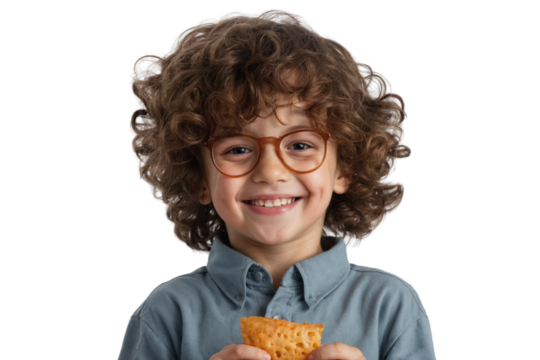 kid eating a sandwich