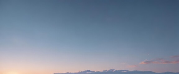 Obraz premium Gentle sky blue gradient, smooth blend, minimalist aesthetic , hue, digital