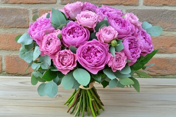 Romantic Pink Rose Bouquet