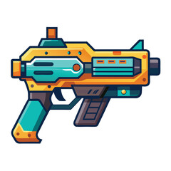 Light gun gaming instrument isolated on white background