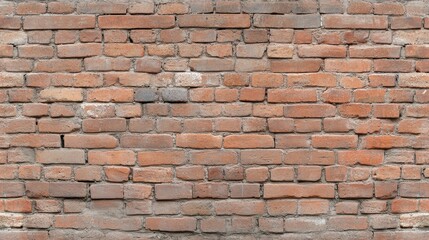 Obraz premium Rustic Red Brick Wall Texture for Architectural and Design Use