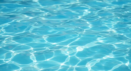 Obraz premium Sparkling Aqua: A Captivating Close-Up of Shimmering Pool Water