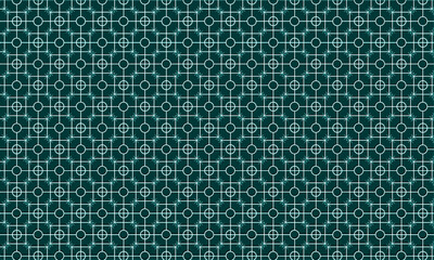 Seamless pattern background with square shape -Modern pattern with geometric line for texture, textile, fabric, garments, decoration, tiles, floor design, abstract art, packaging with dark green color