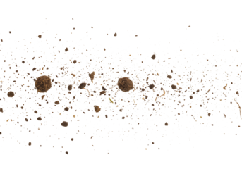 Close-up of Soil and Water Mixture Exploding