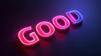 Neon Good Vibes: A Glowing Digital Artwork - Powered by Adobe