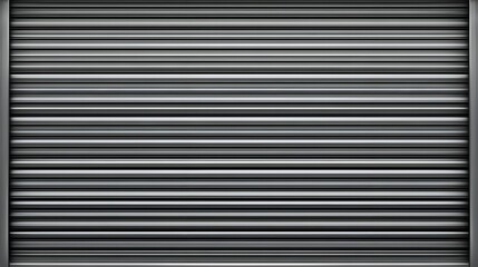 Obraz premium Gray rolling shutter metal sheet background offering industrial aesthetic perfect for architecture presentations modern branding