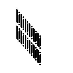 Traditional Indonesian parang batik pattern