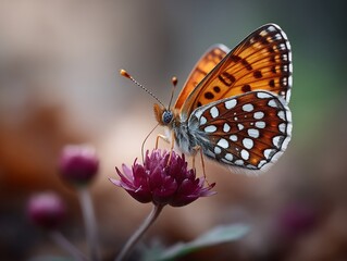 Obraz premium Butterfly on flower (1)