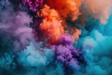 Abstract Colorful Smoke Photography
