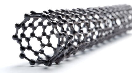 Analyze A Slice Of Carbon Nanotube Film Front View For Advanced Nanotechnology Research Visualization Framework