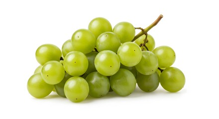Dark blue-purple grapes in a tight bunch, styled in a minimalistic way with a white background.