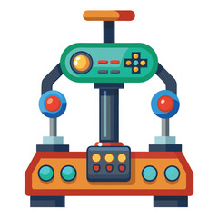 Yoke system gaming instrument isolated on white background