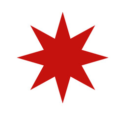 Star burst sticker vector