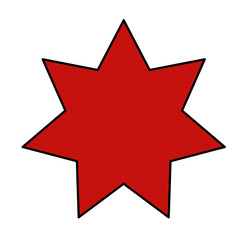 Star burst sticker vector