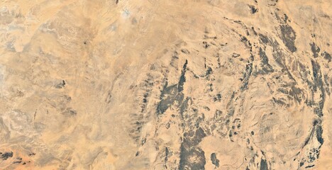 Sand Dunes of the Sahara Desert: Aerial View