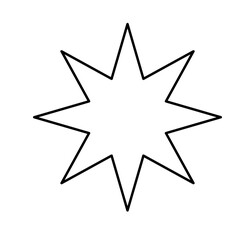 Star burst sticker vector