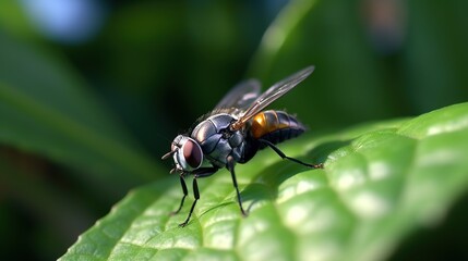 Fototapeta premium close up of a fly