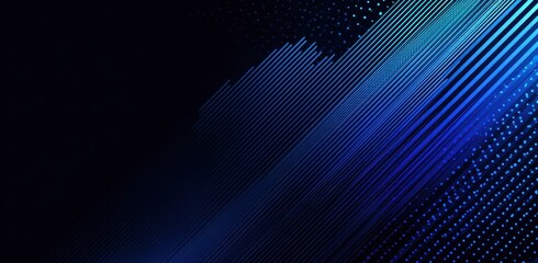 Obraz premium Abstract diagonal lines design in deep blues and blacks.