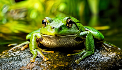 Obraz premium rana, verde, anfíbio, animal, naturaleza, árbol, hyla, fauna, aislada, macro, blanco, sapa