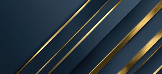 Geometric design with gold lines on a dark background